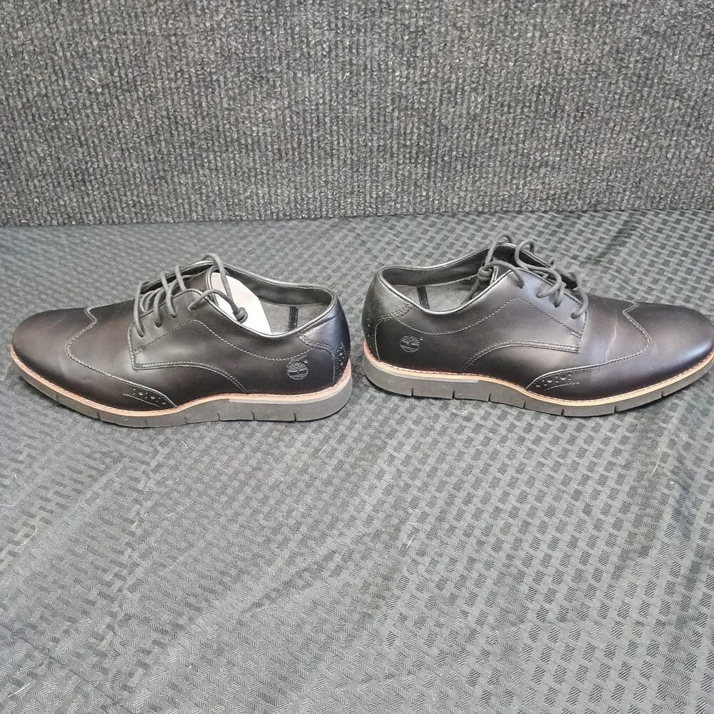Black Timberland wingtip Oxford  sensorflex Size 9 # A16T7 Leather uppers
